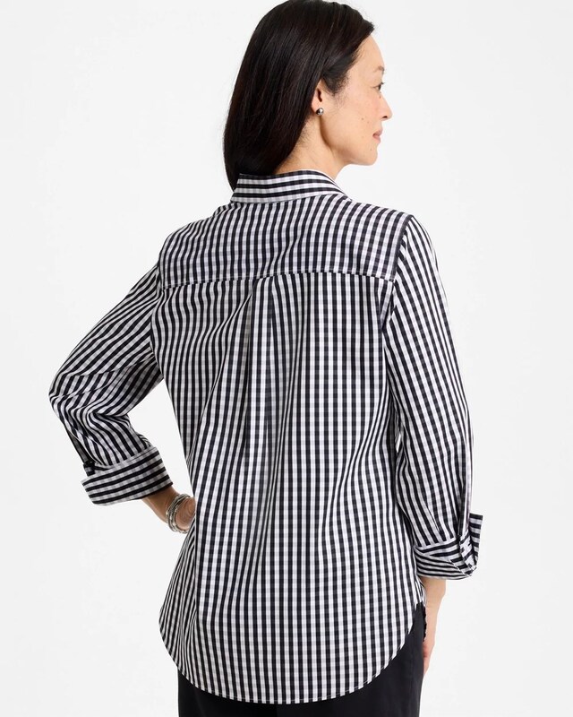 No Iron Stretch Gingham Shirt - image 3